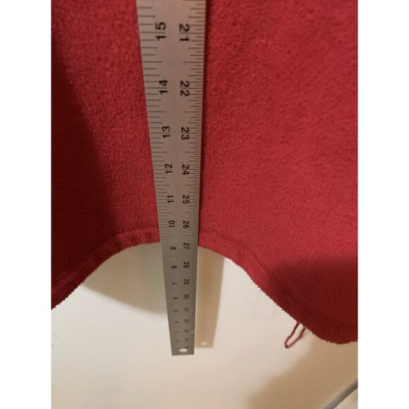 Vintage Canada Athletics Medium Men’s Red Athletic Fleece Jacket Long Sleeve Zip - Picture 13 of 15